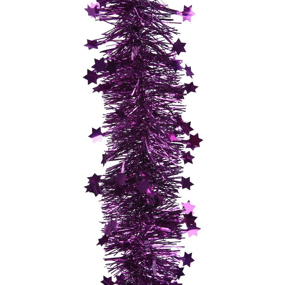 Guirlande de Noël (D9 cm) étoilée Alpine Violet 1