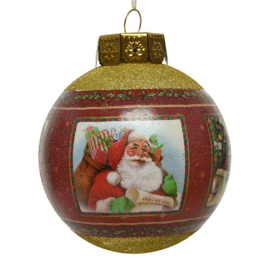 Boule de Noël (D300 mm) Santa Clauss Rouge 1