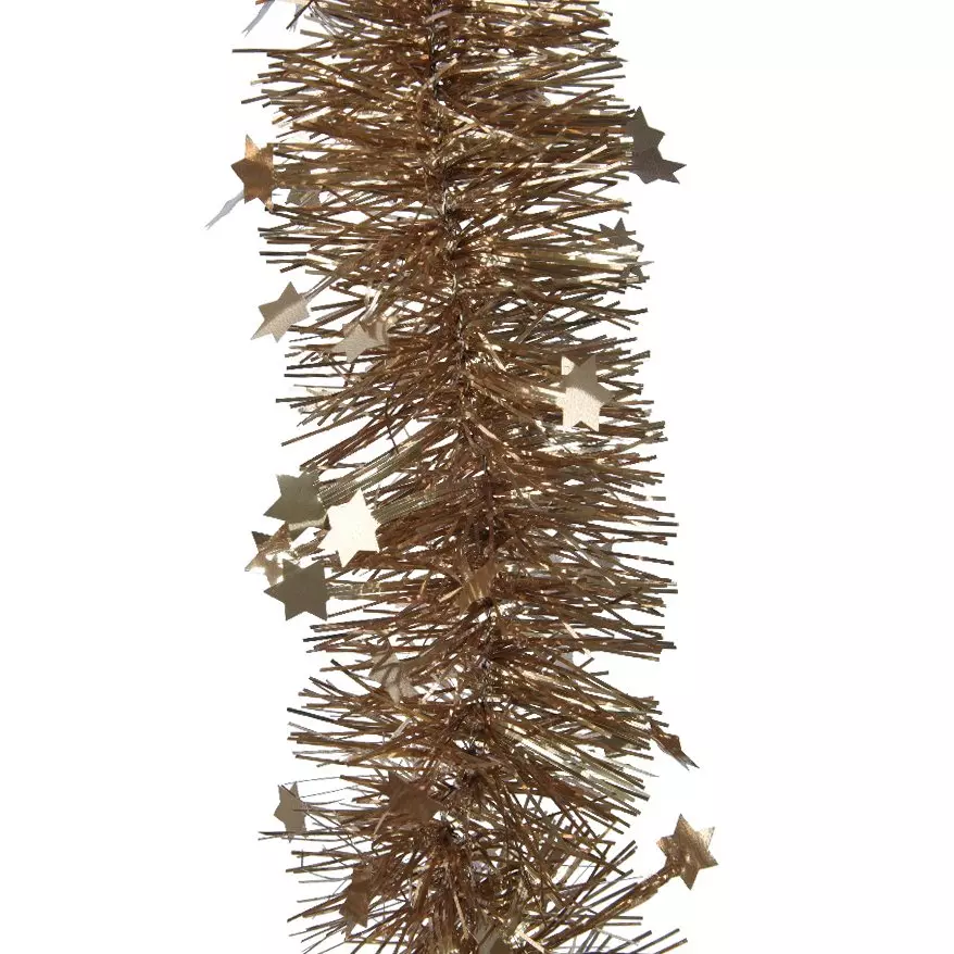 Girlande (D9 cm) mit Sternen Alpine Ingwerbraun  1