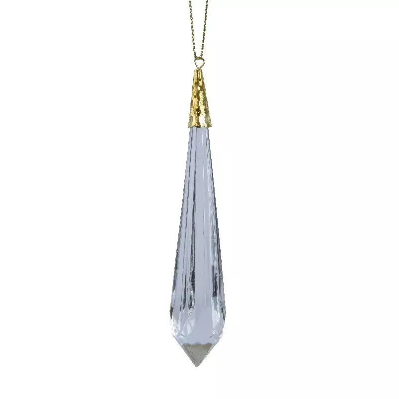 Suspension précieuse Stalactite diamant Gris clair 1