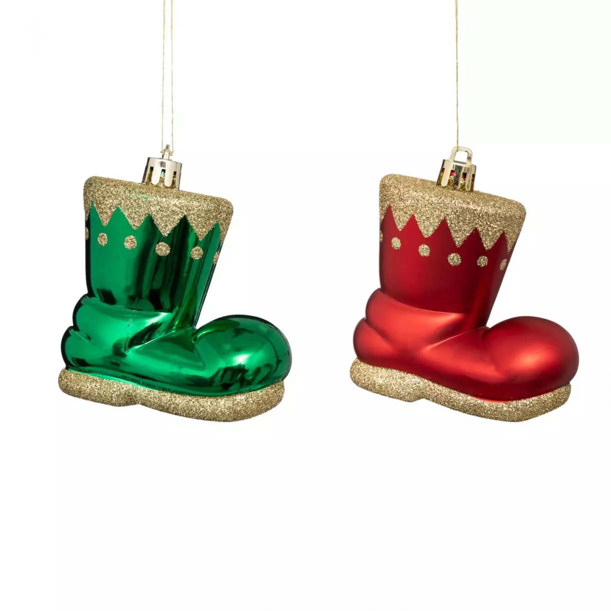 Lot de 4 bottes Jeux de neige Rouge et  Vert 1
