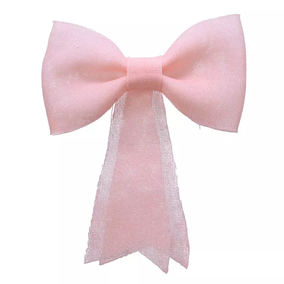 Grand nœud pailleté Noely XXL Rose poudré 1
