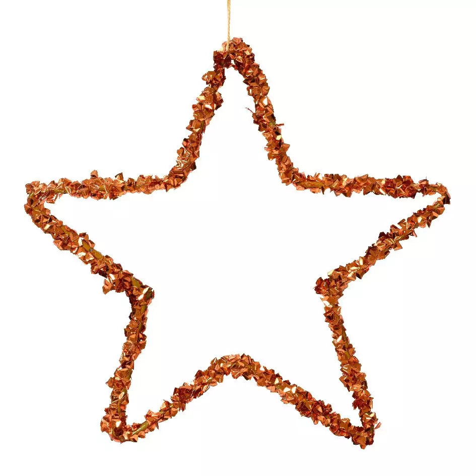 Etoile de Noël à suspendre Tyla Brun gingembre 1