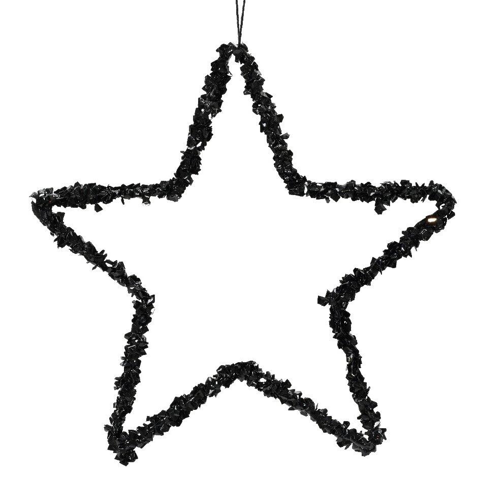 Estrella de Navidad para colgar Gily Negro 1
