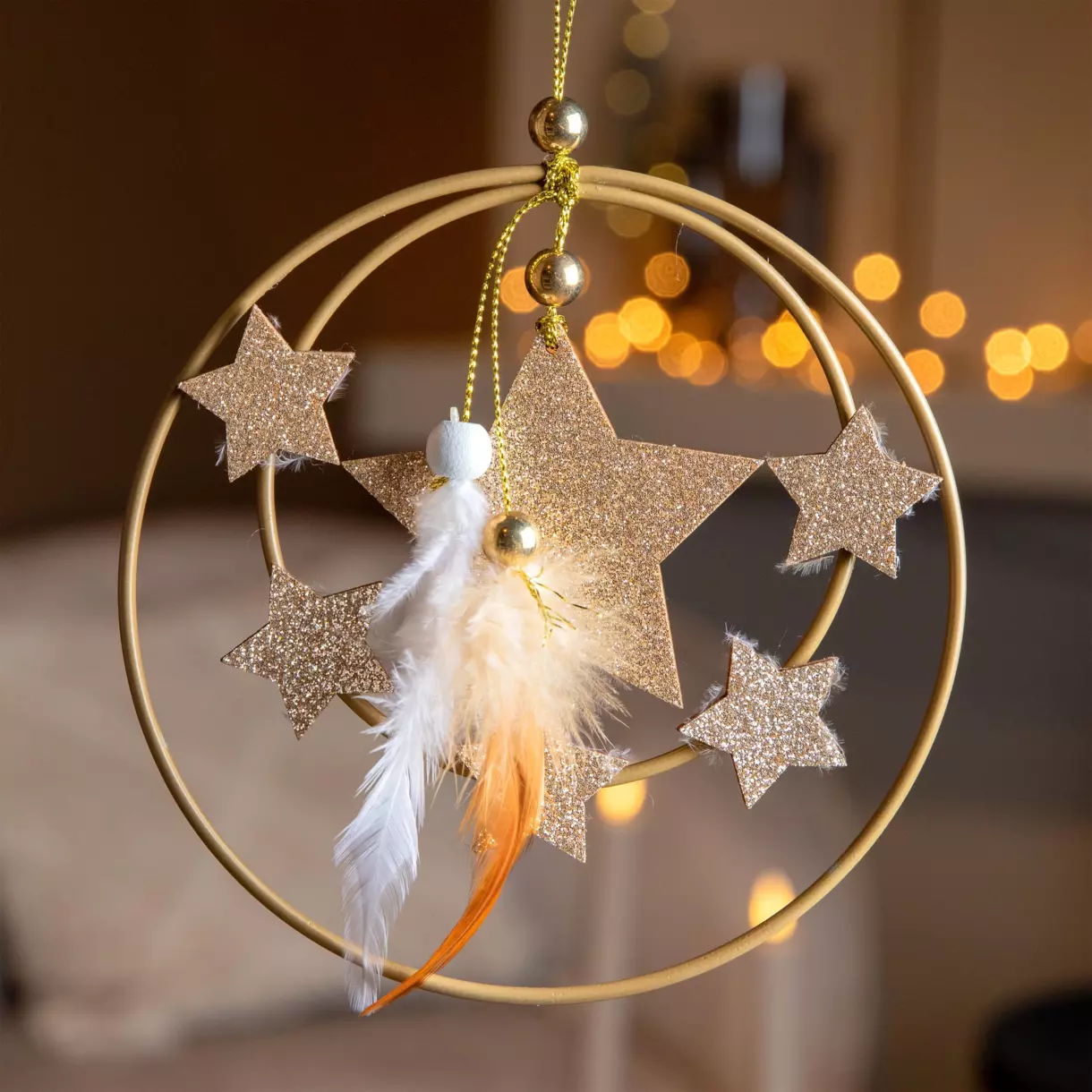 Estrella de Navidad para colgar Couronne Oro