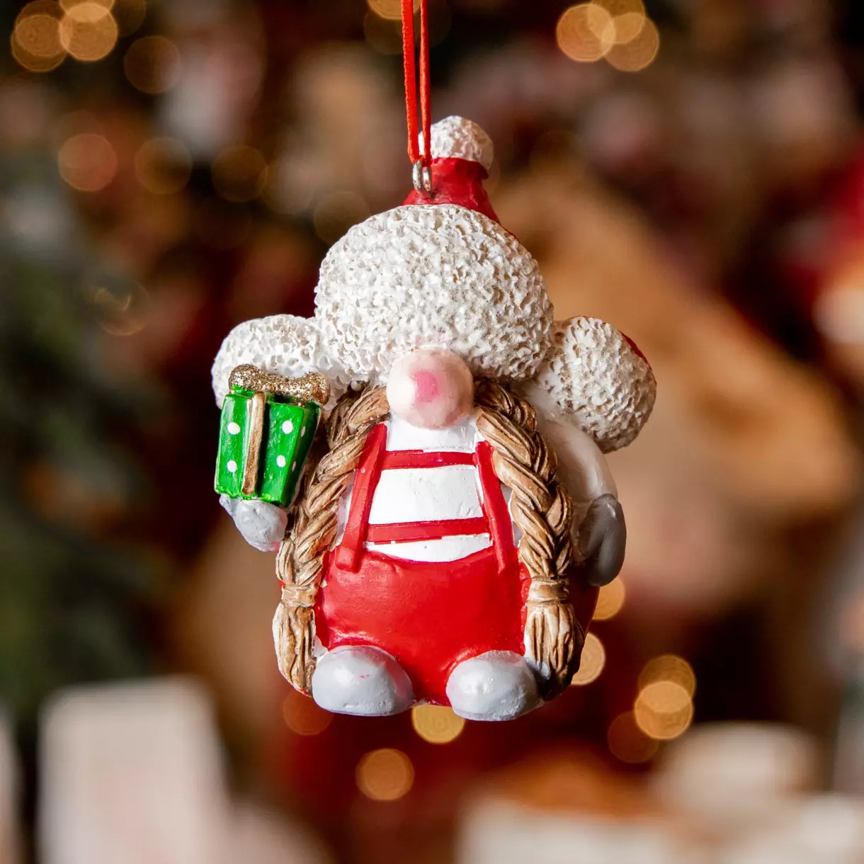 Duende navideño Meliss de Navidad para colgar Rojo 1