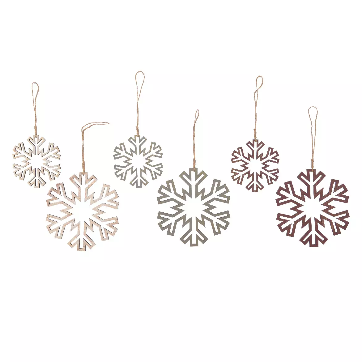 Lote de 6 copos de Navidad para colgar Floconia Multicolor 1