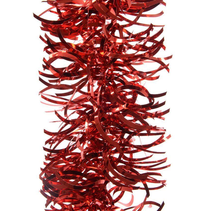 Guirnalda de Navidad (D10 cm) ondulada Alpine Rojo
 1