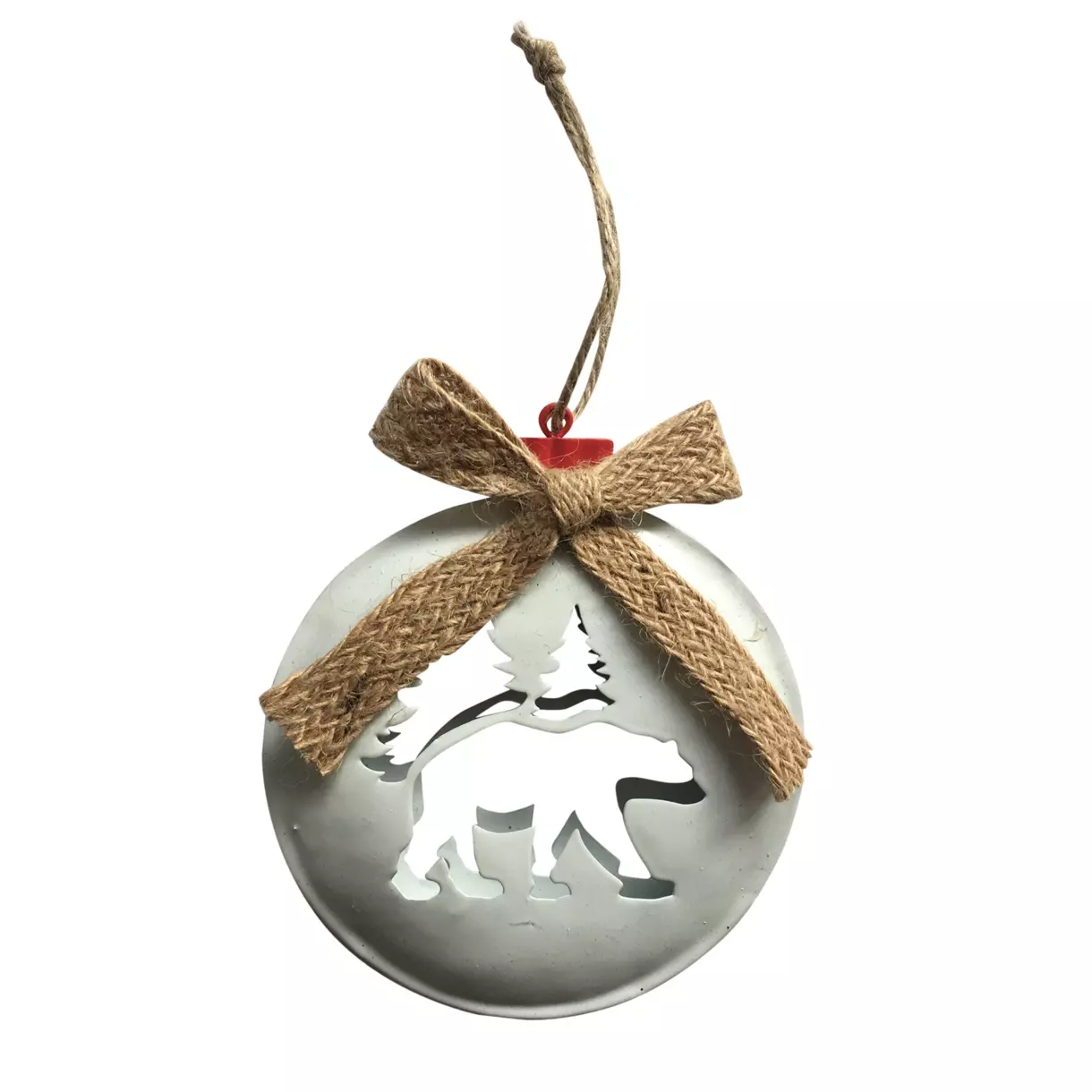 Sospensione di feste Rond Orso Argento 1