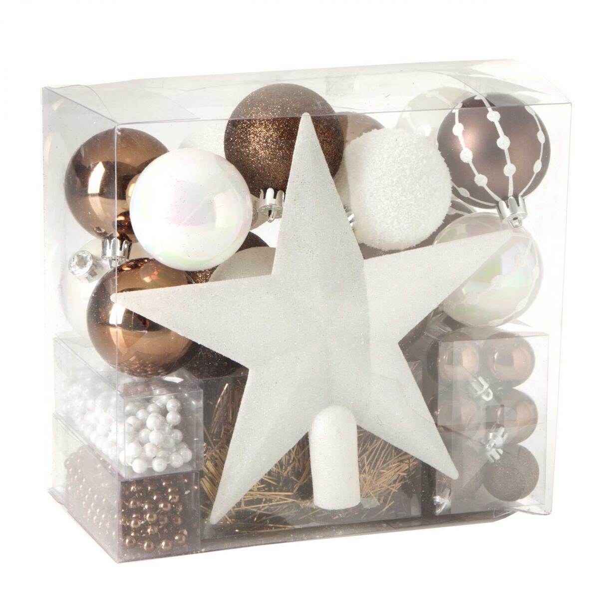 Kit de décoration de sapin de Noël Aspen Chocolat 1
