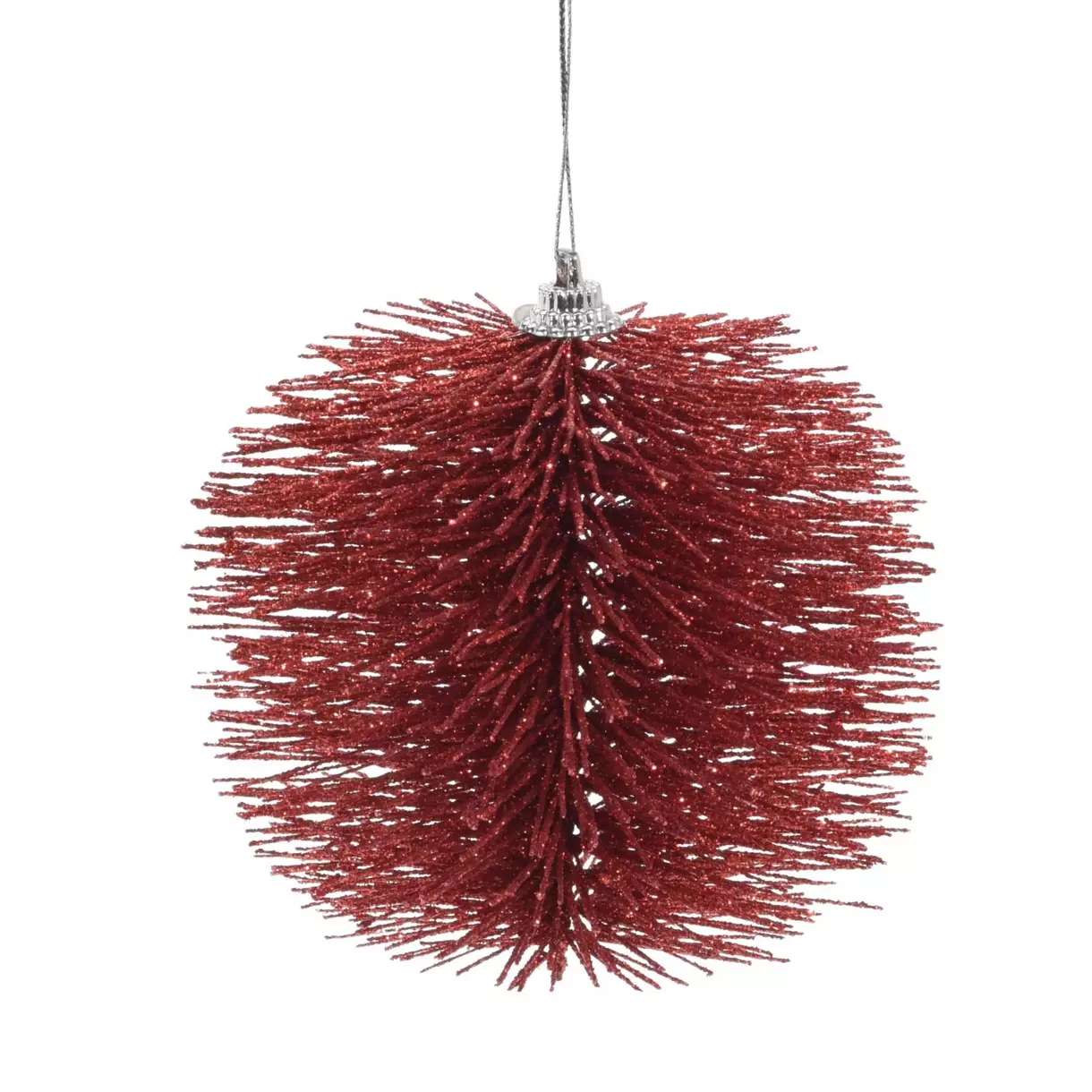 Lote de 12 bolas de Navidad Louva Rojo 1