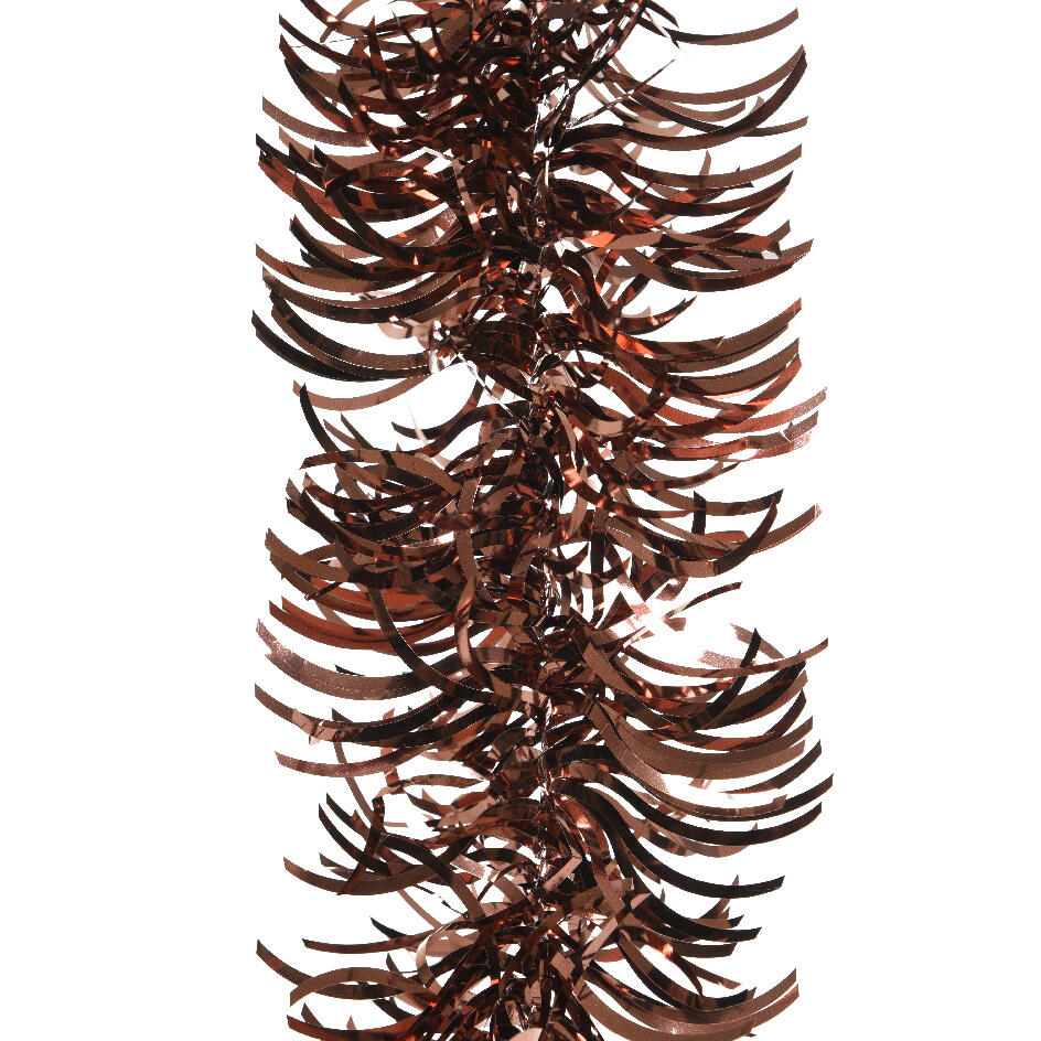 Guirnalda de Navidad (D10 cm) ondulada Alpine Rojo castaño
 1