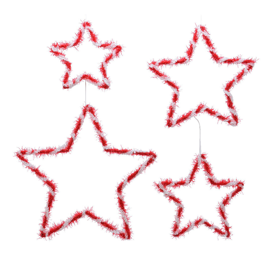 Estrella de Navidad para colgar Cursa Rojo 1
