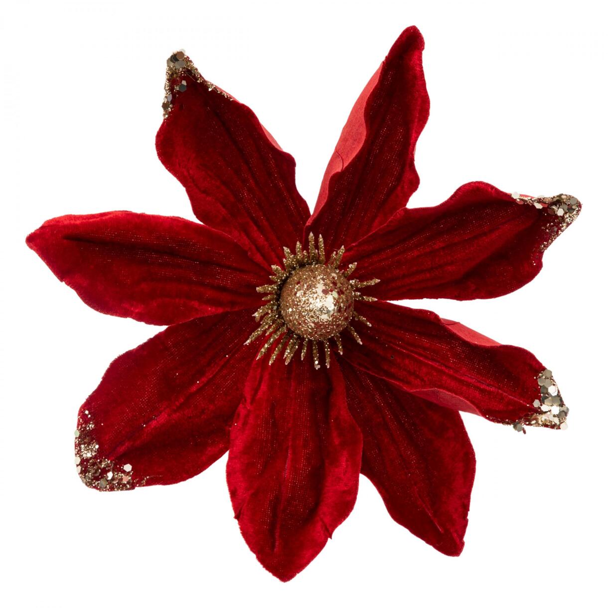  flor de navidad para colgar Rojo 1