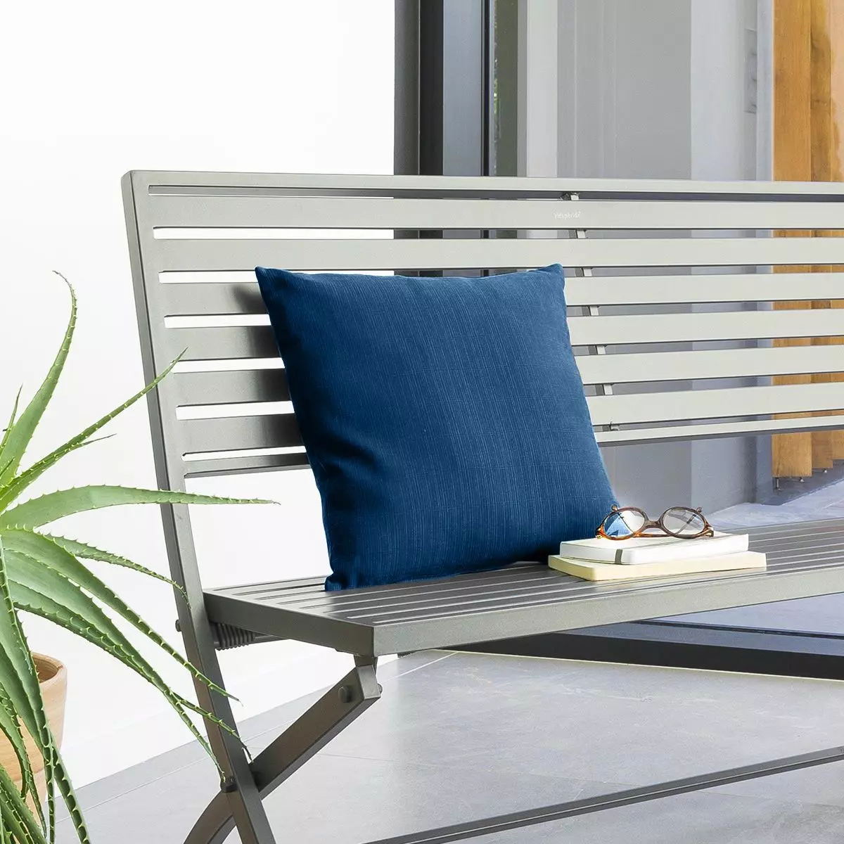 Cojín (40 cm) Korai Azul indigo 1