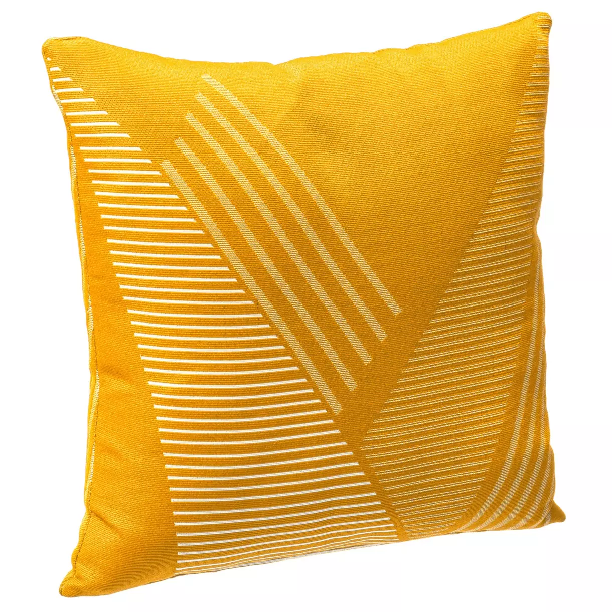 Cojín (40 cm) Jacquard Amarillo mostaza 1