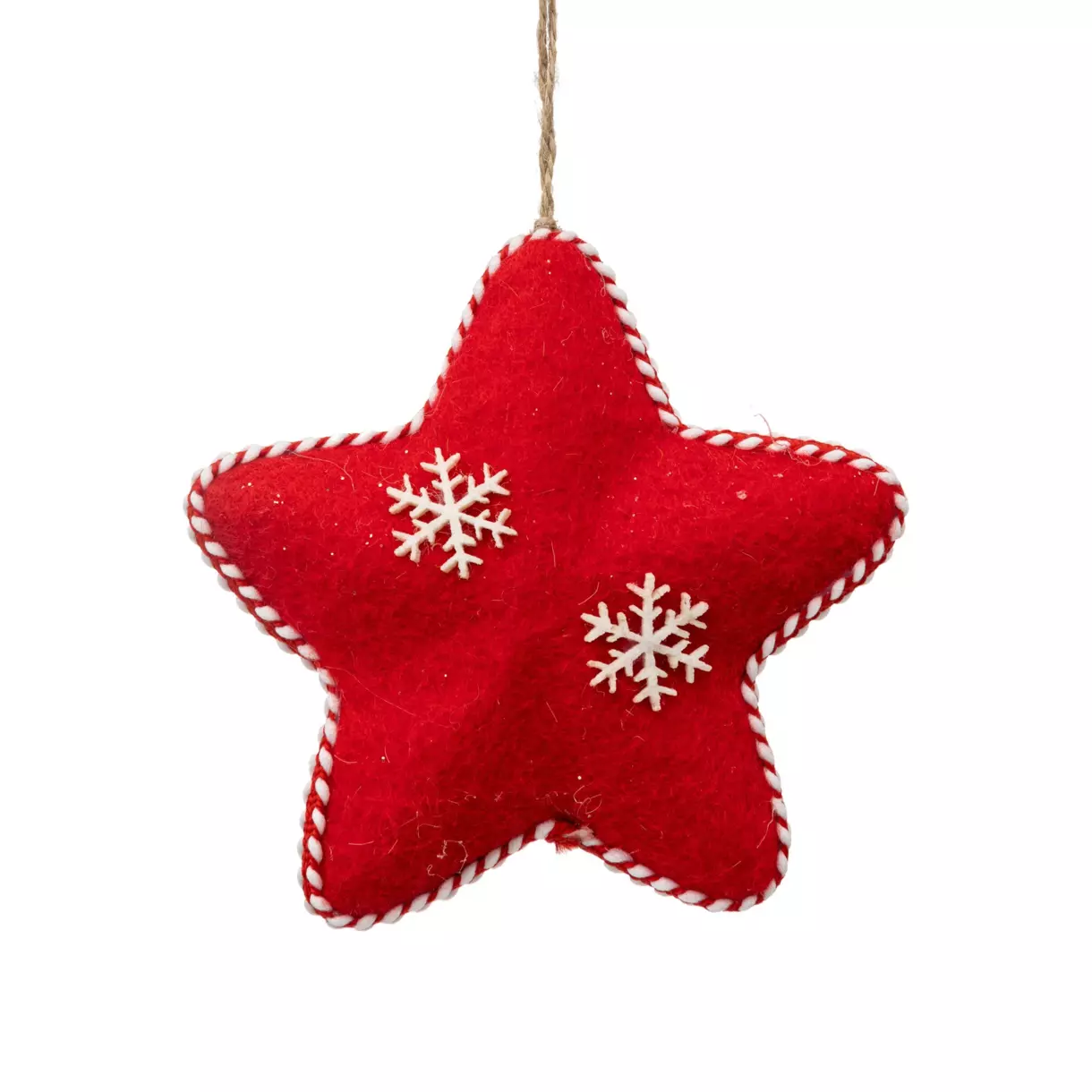 Estrella de Navidad para colgar Douceur Rojo 1