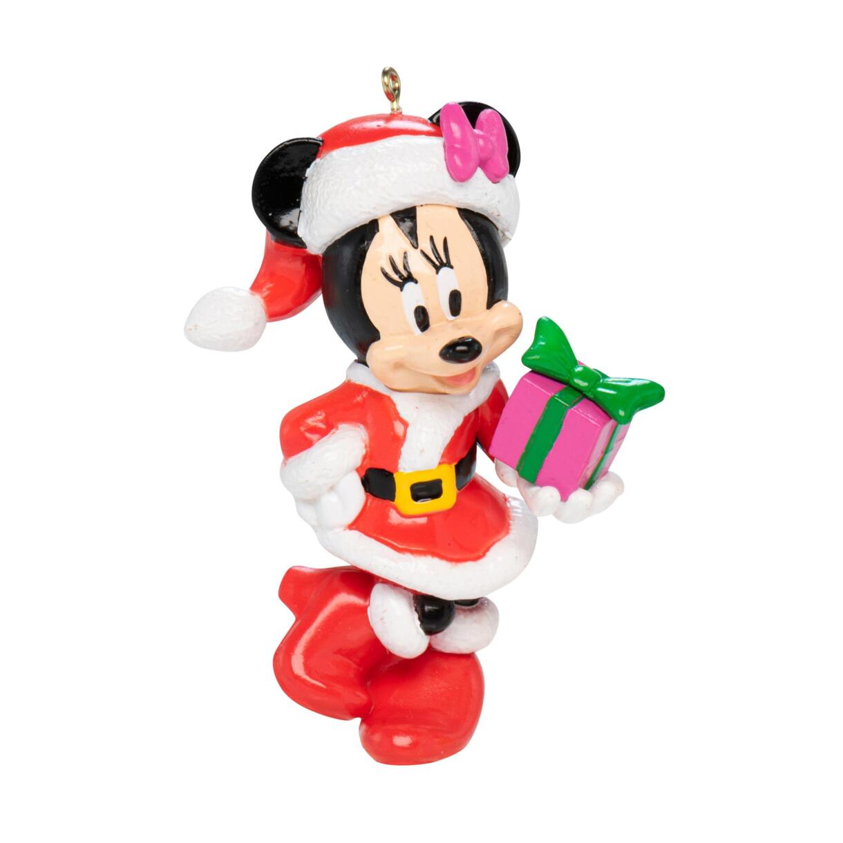 Adorno de fiesta para colgar Disney Minnie Navidad Rojo 1