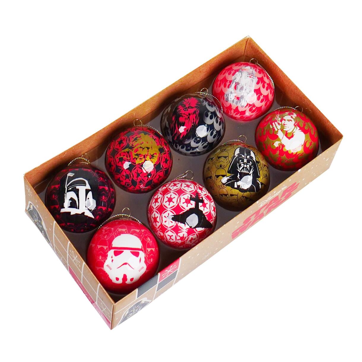 Set de 8 bolas de Navidad (D60 mm) DIsney Star Wars Rojo 1