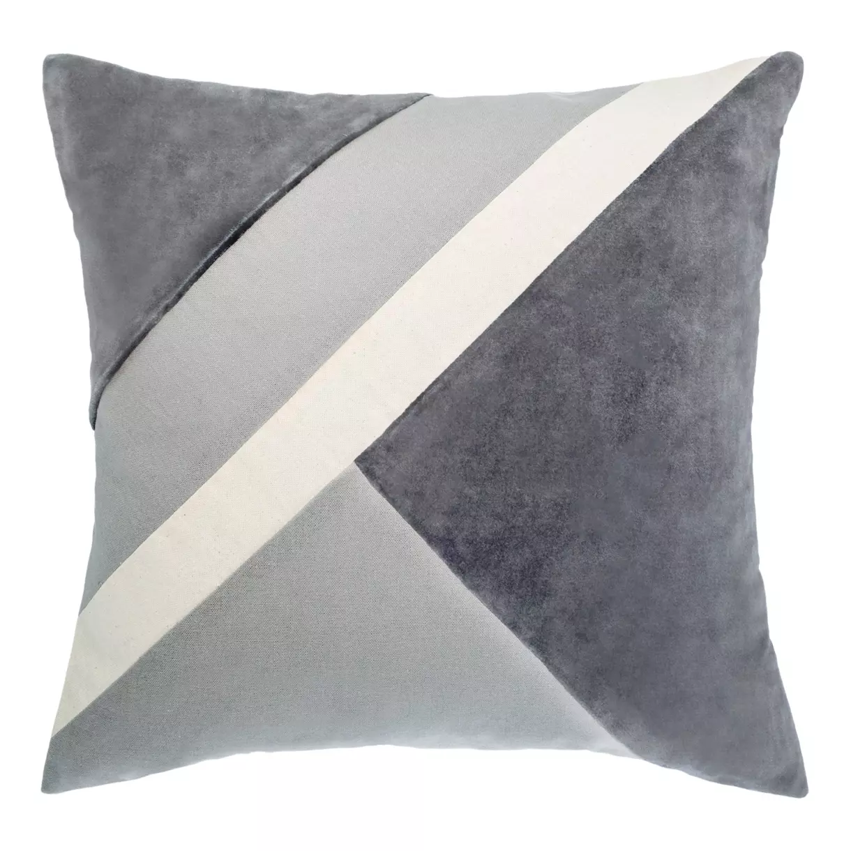 Coussin carré (40 cm) Patch Gris 1