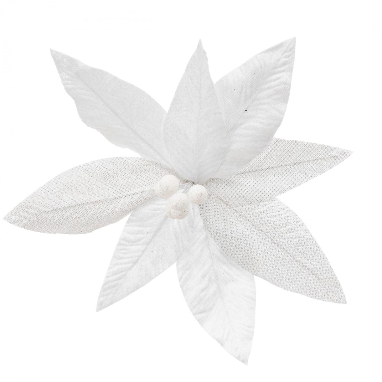  flor de navidad para colgar Blanco 1