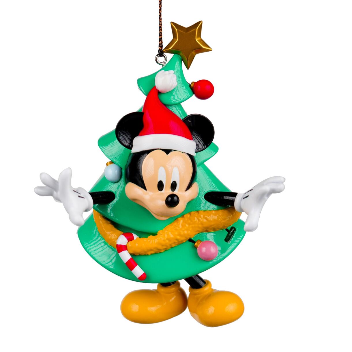 Feest hangdecoratie Disney Mickey met kerstboom Groen 1
