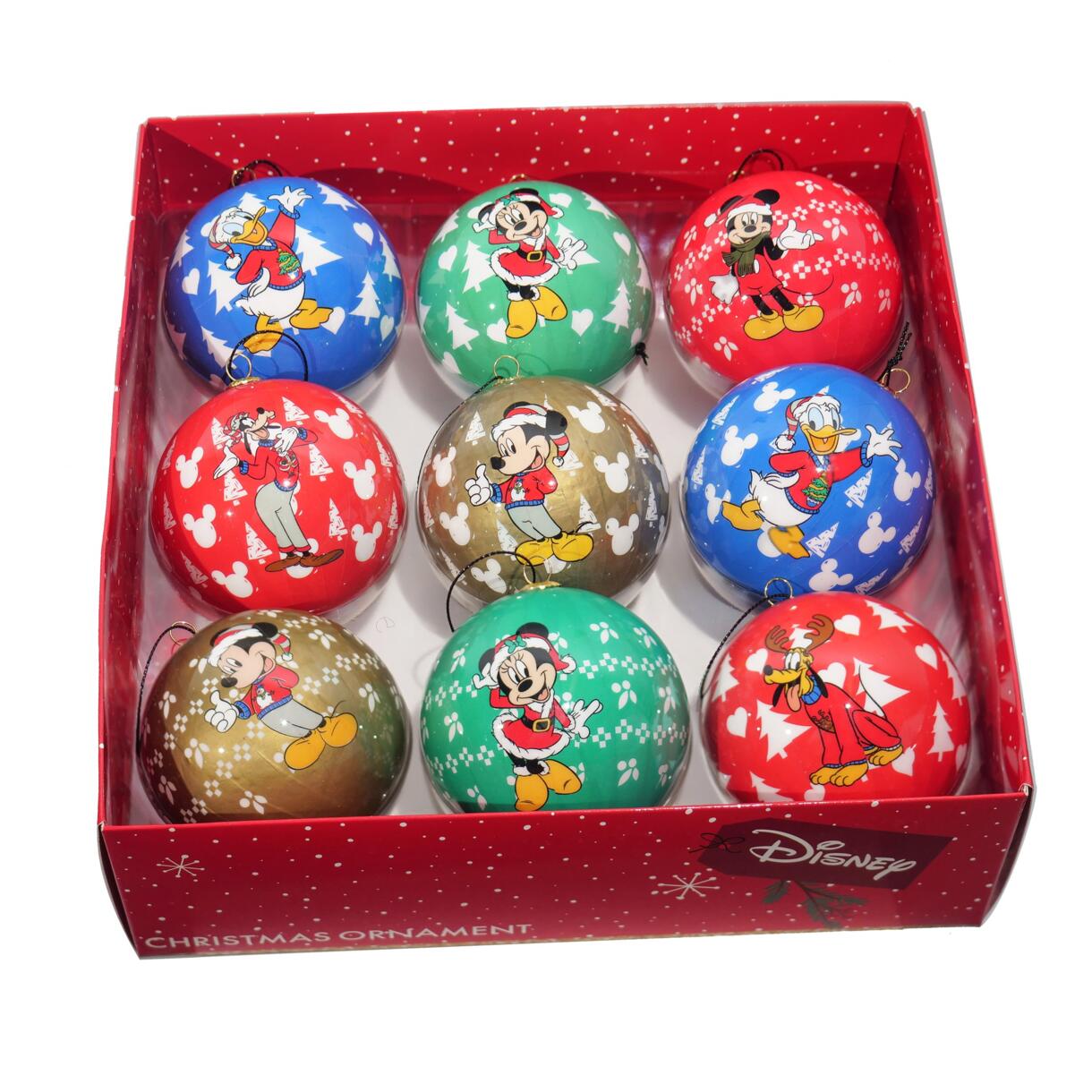 Cofanetto regalo 9 palline di Natale (D75 mm) Disney Mickey Multicolore 1