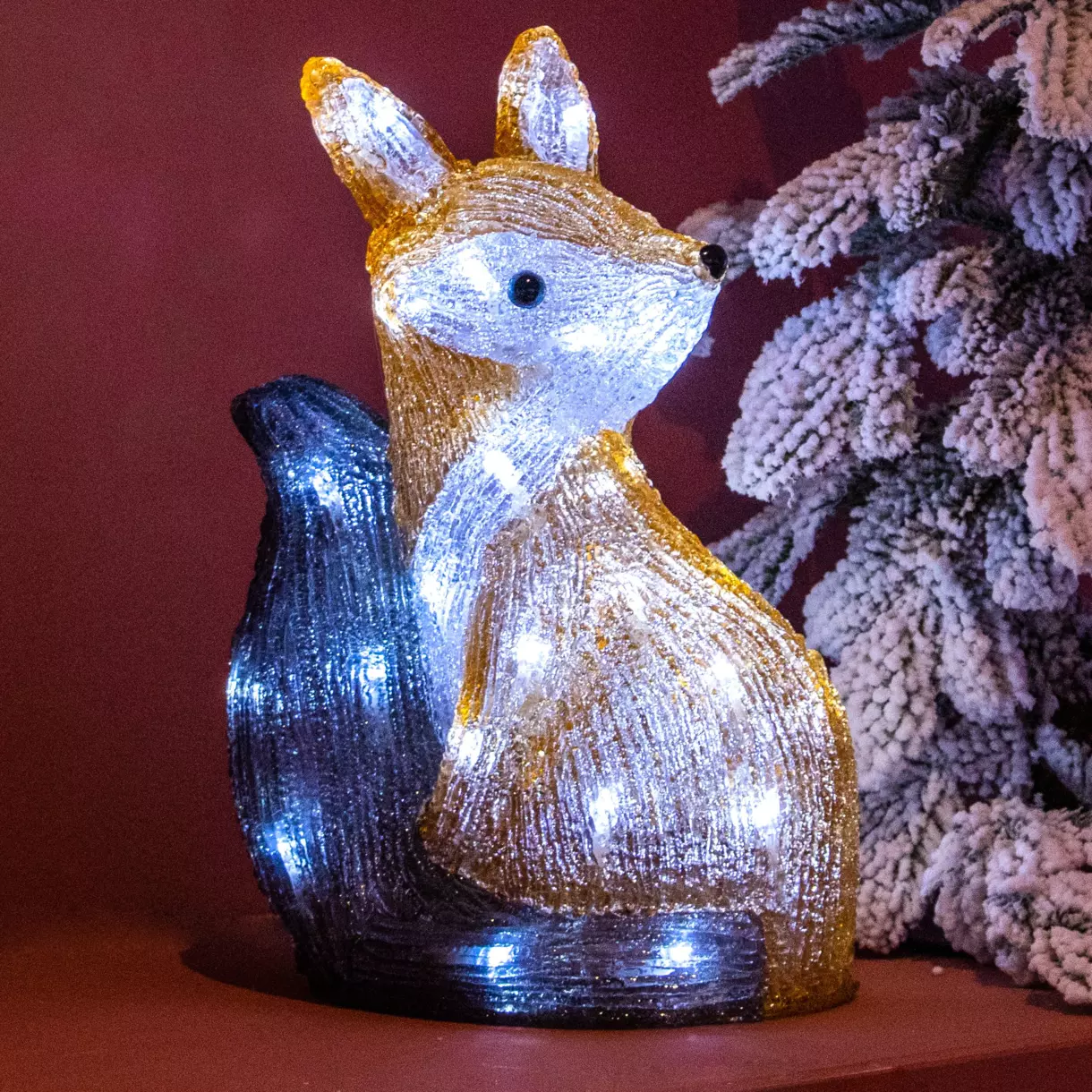 Zorro luminoso a pilas Grisou Blanco frío 40 LED 1