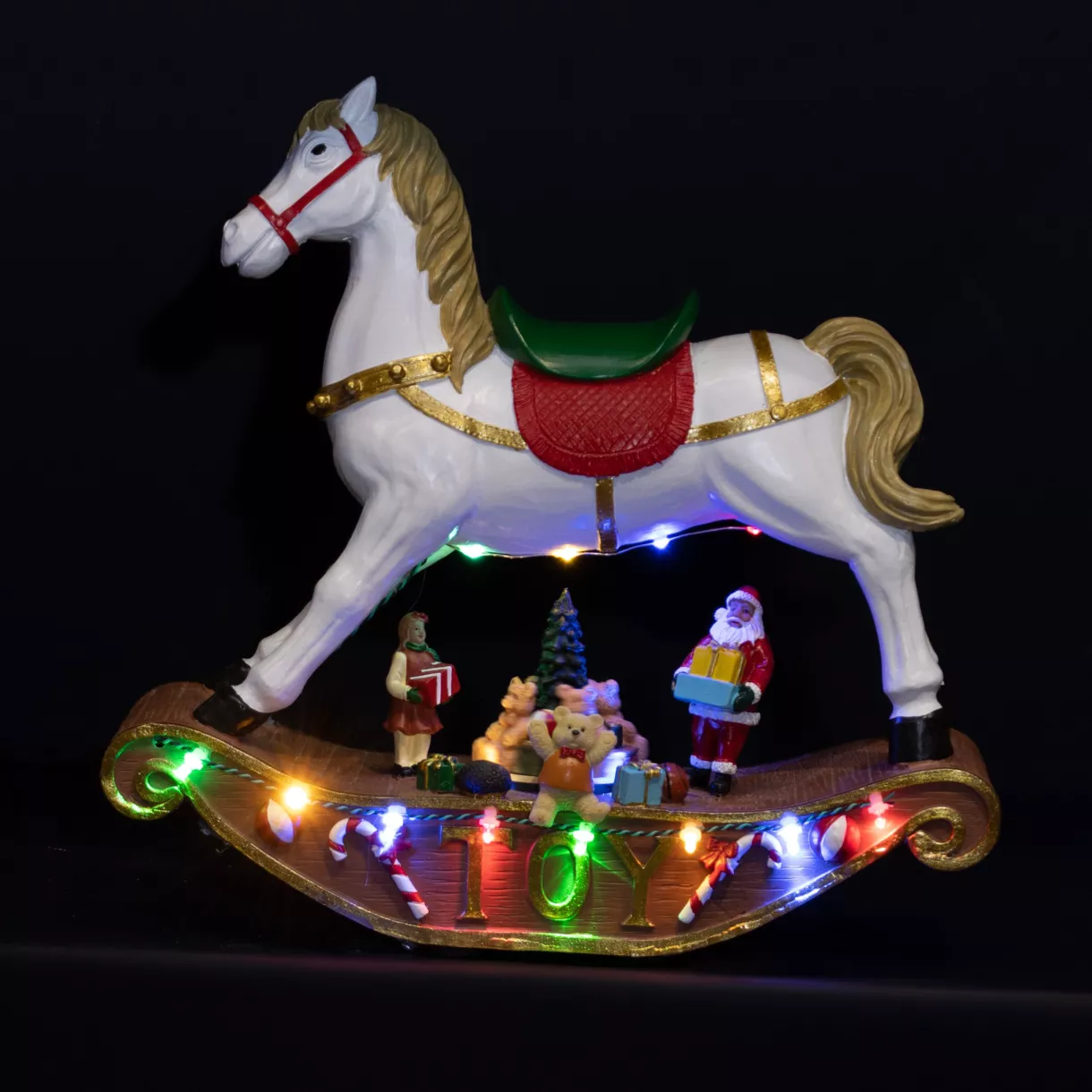 Caballo Mecedora luminoso Multicolor 14 LED 2