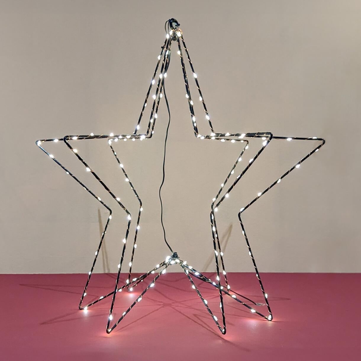 Estrella luminosa 3D Blanco cálido 150 LED 1