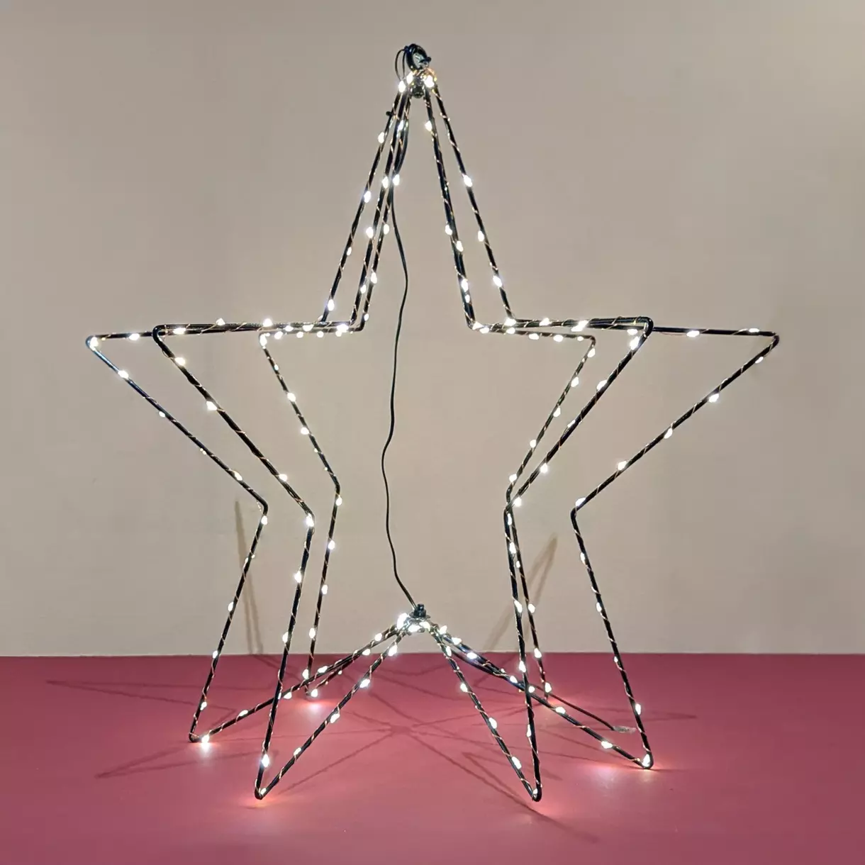 Etoile lumineuse 3D Blanc chaud 150 LED 1