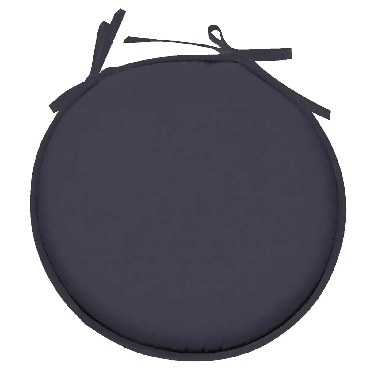 Galette de chaise ronde (40 cm) Nelson Bleu marine 1