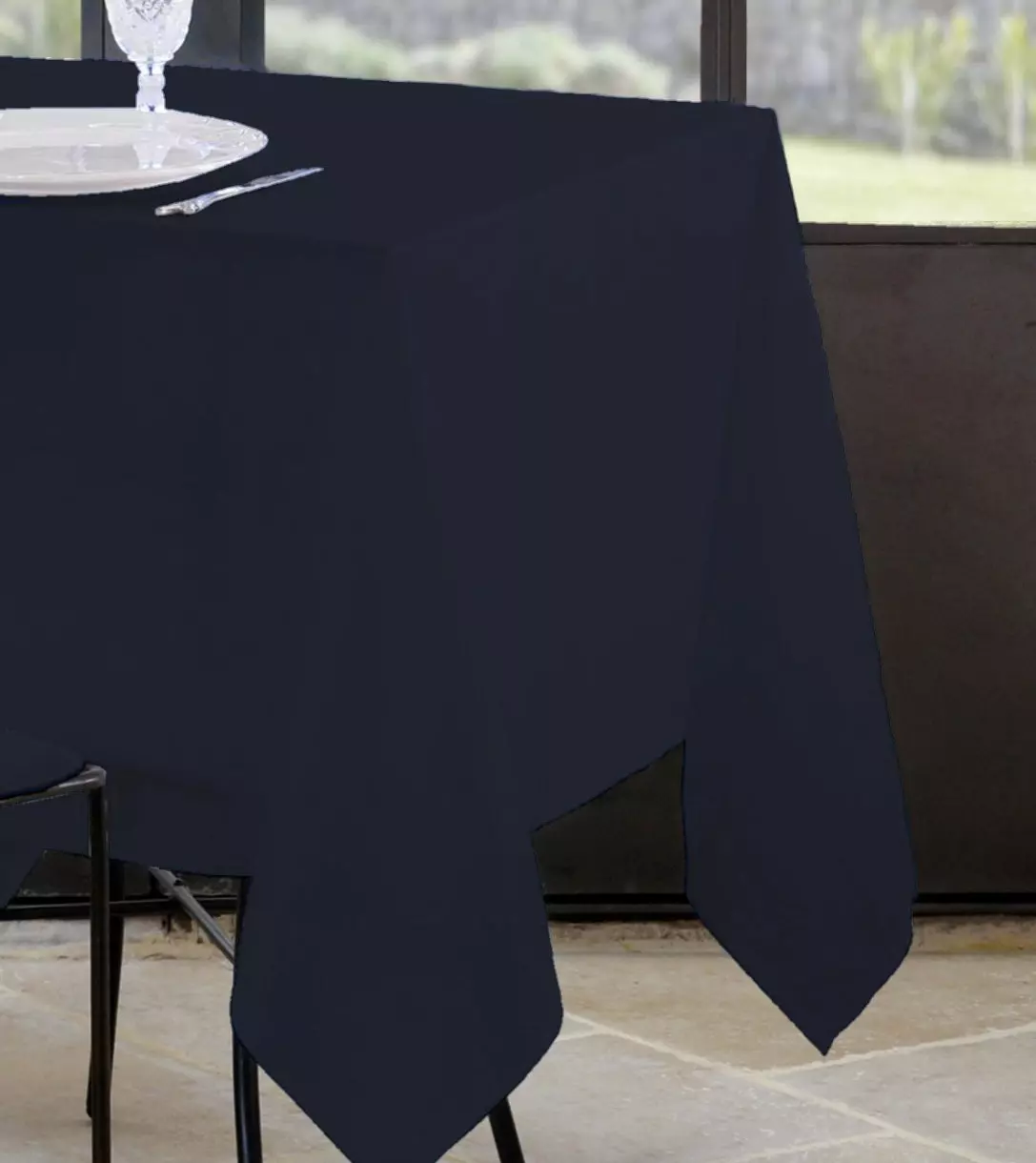 Mantel rectangular (240 cm) Nelson Azul marino 1