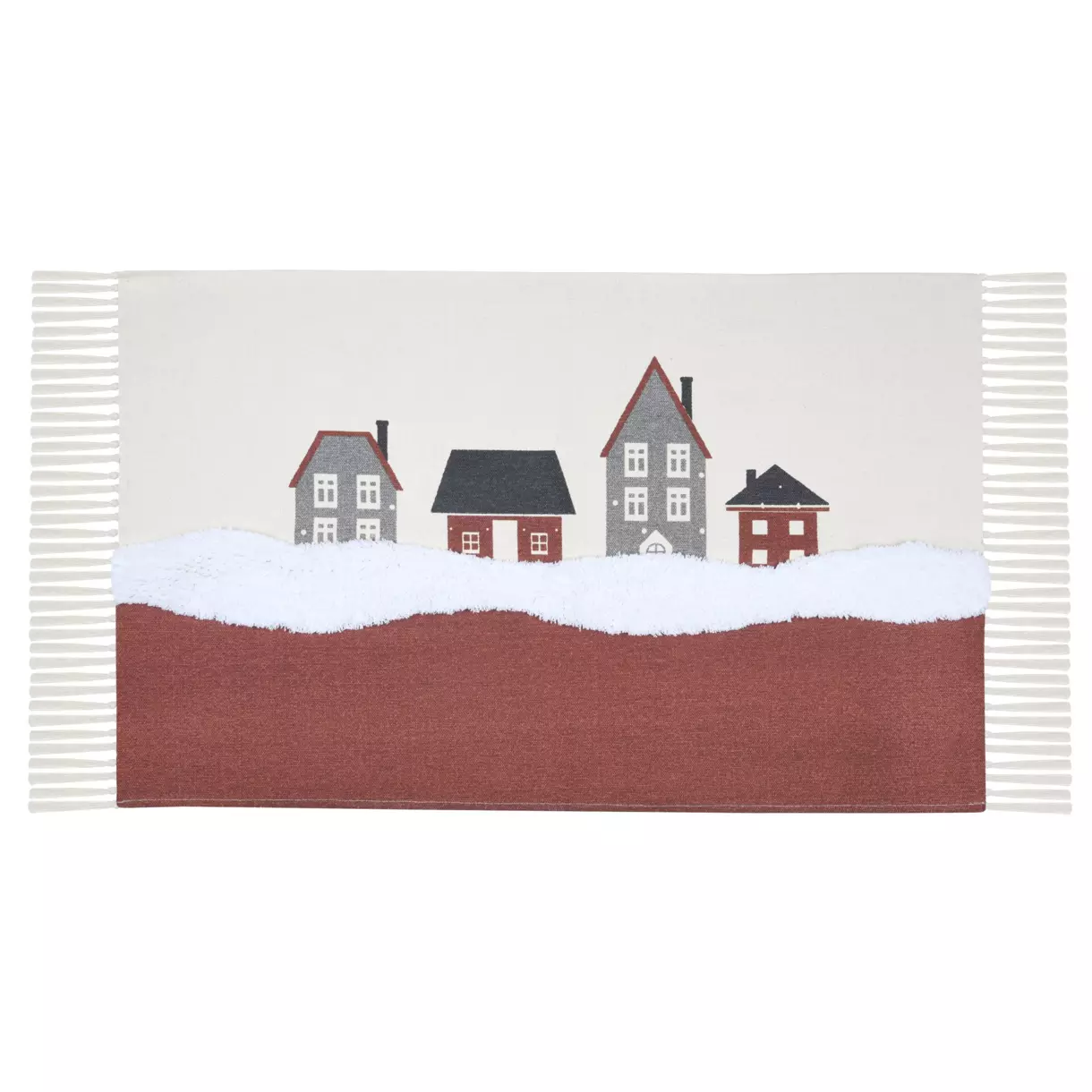 Vloerkleed katoen (90 cm) Cornouailles Ecru 1