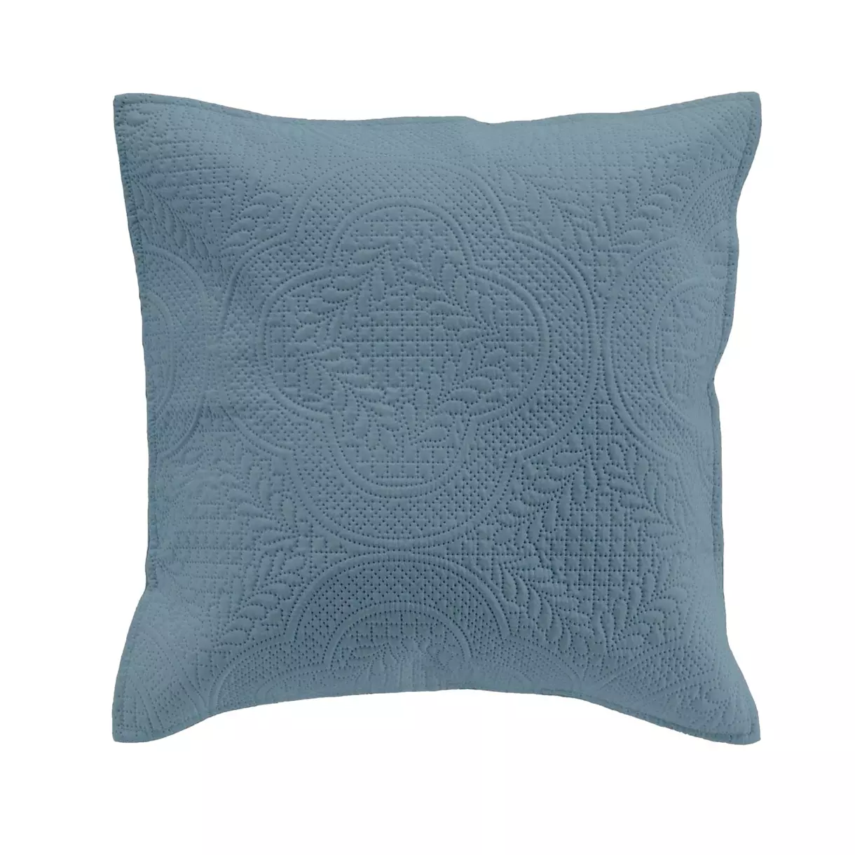 Housse de coussin (40 cm) Romane Bleu canard 1