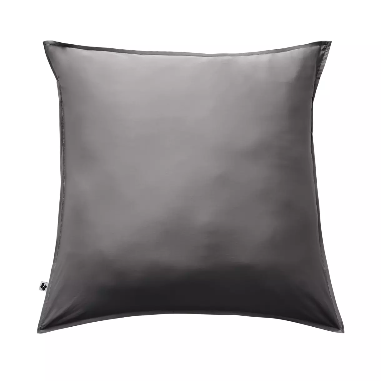 Funda de almohada cuadrada en satén de bambú (63 cm) Salomé Gris granito