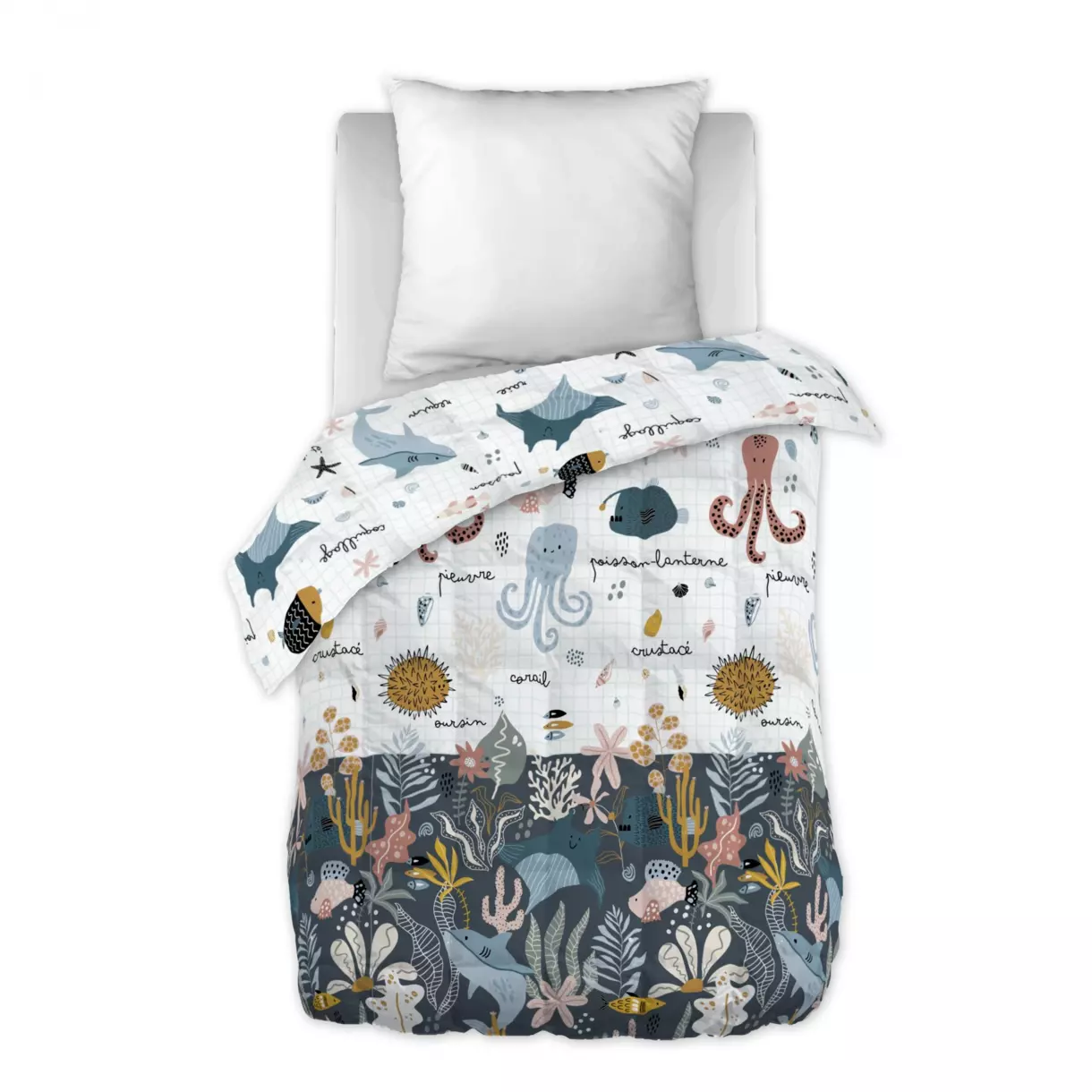 Couette imprimée enfant (140 x 200 cm) Octopia Multicolore 1