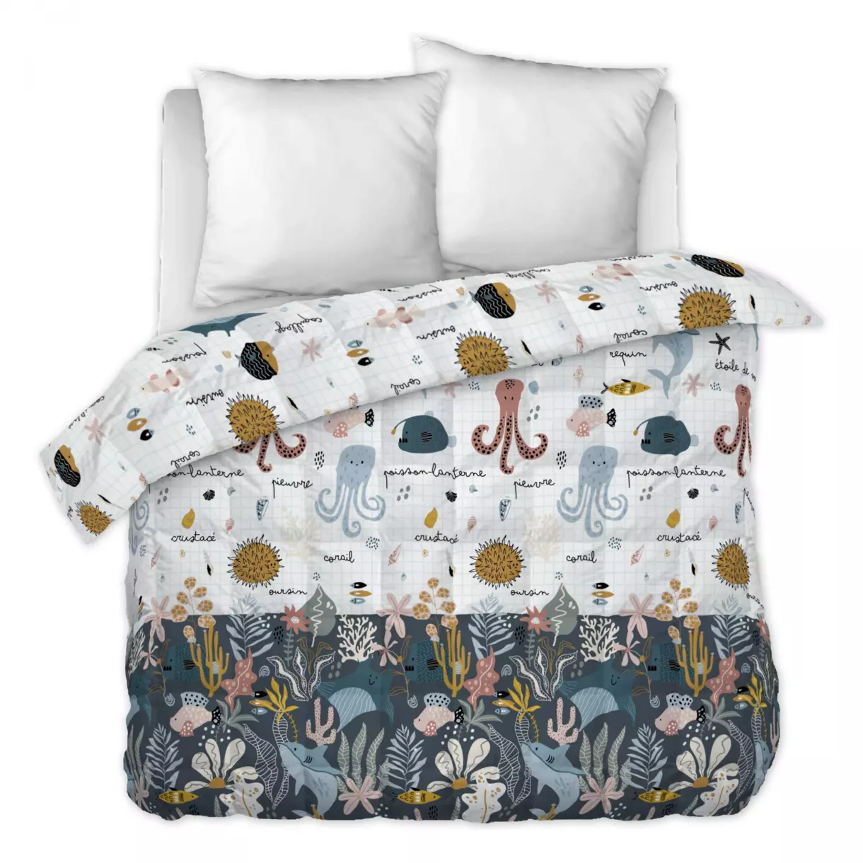 Couette imprimée enfant (260 x 240 cm) Octopia Multicolore 1