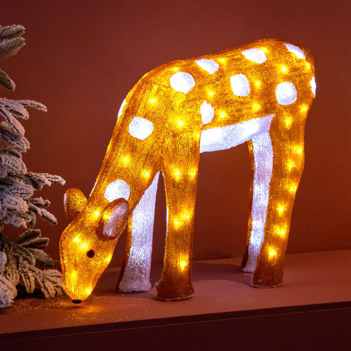 Reno luminoso Lilo Marrón 100 LED 1