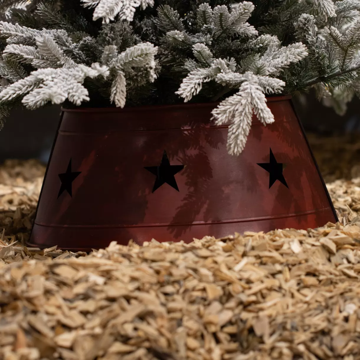 Cubre  pie de árbol en hierro Etoile Rojo 1