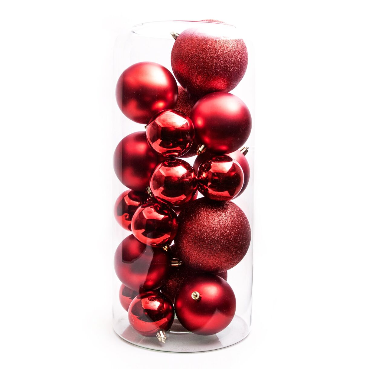 Lote de 20 bolas de Navidad  surtido New Alpine Rojo 1