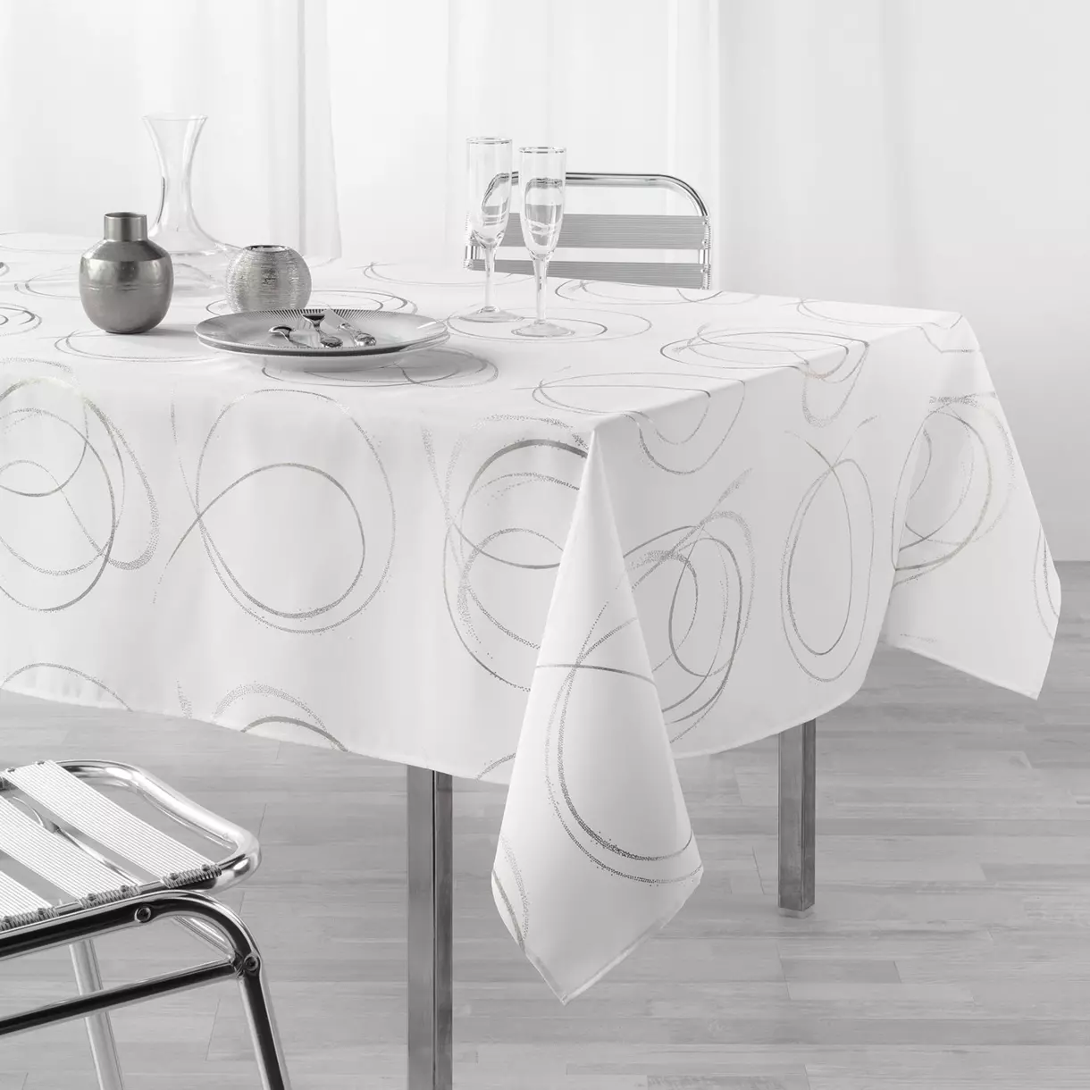 Nappe rectangulaire (L300 cm) Bully Blanche 1