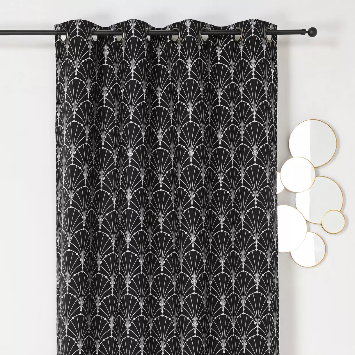 Cortina semi opaca (140 x 260 cm) Charleston Plata 1