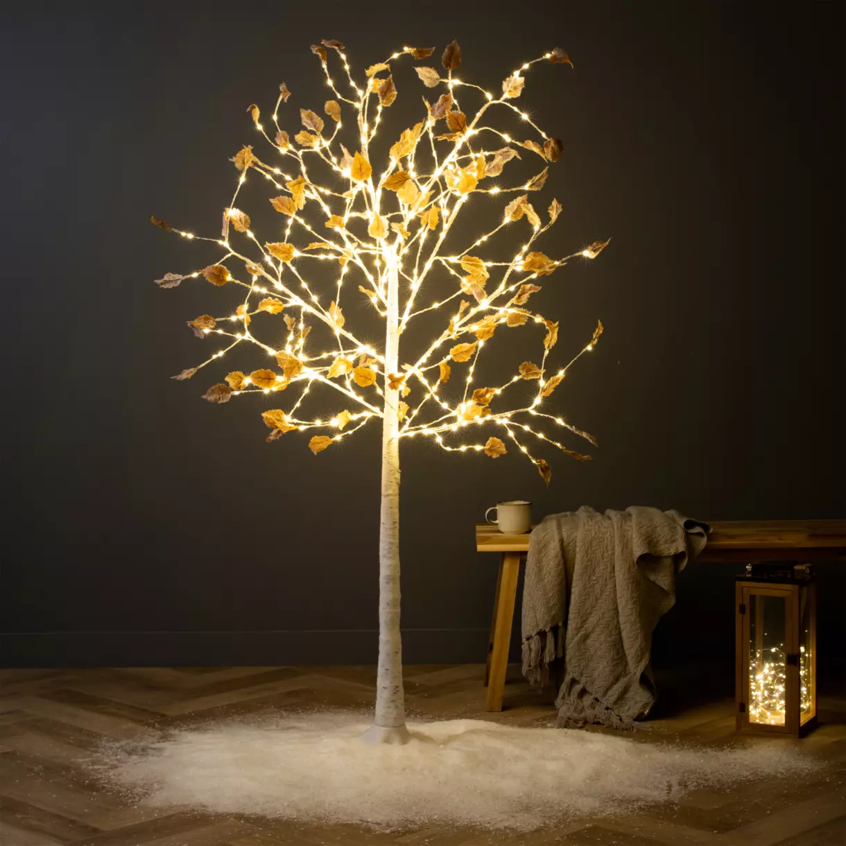 Arbre lumineux Faucia 180 cm Blanc chaud 1