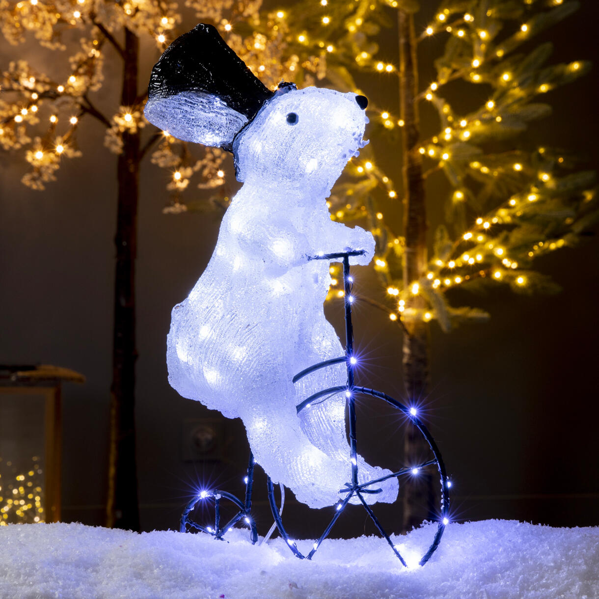 Coniglio luminoso Vélo Bianco freddo 64 LED 1