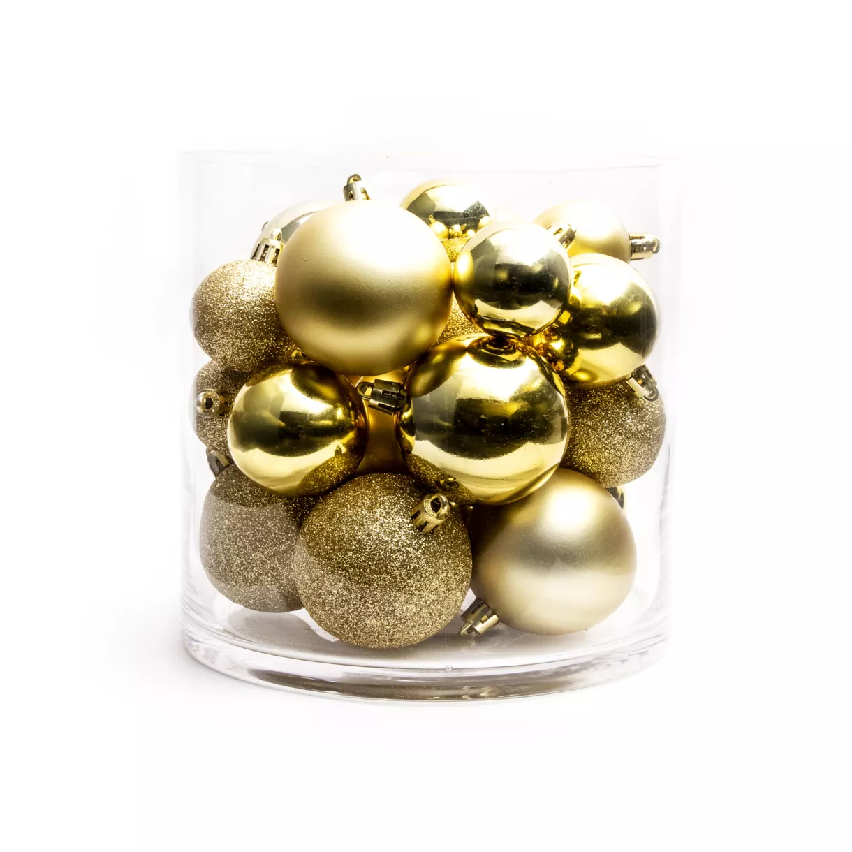 30er Set Weihnachtskugeln New Alpine Mix Gold 1