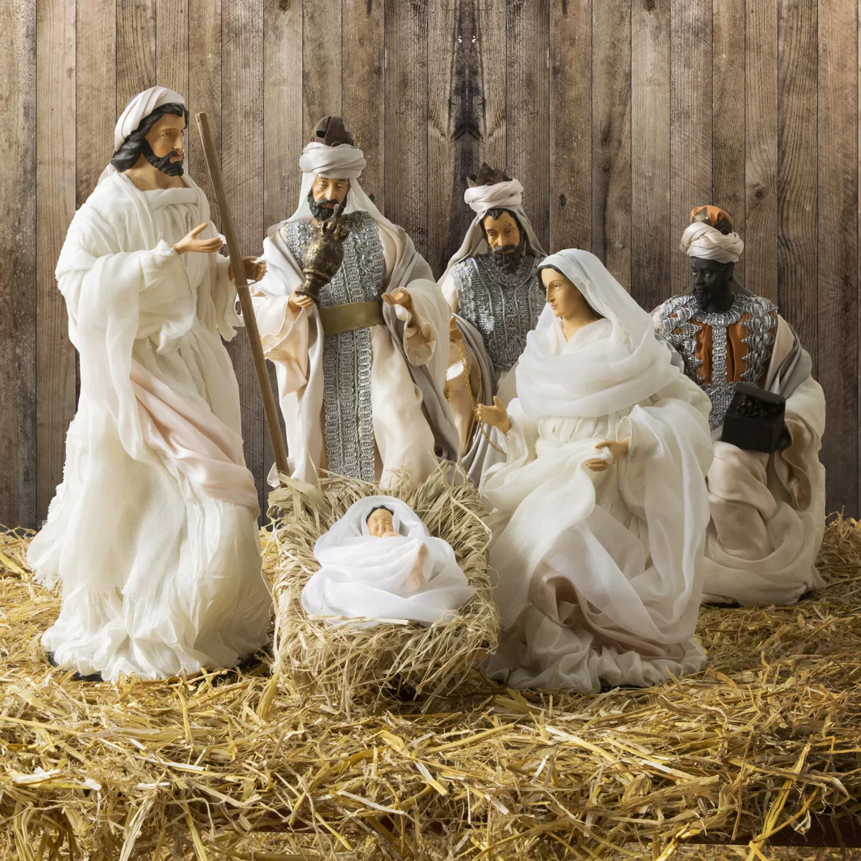 6 Suzanne kerststalfiguren