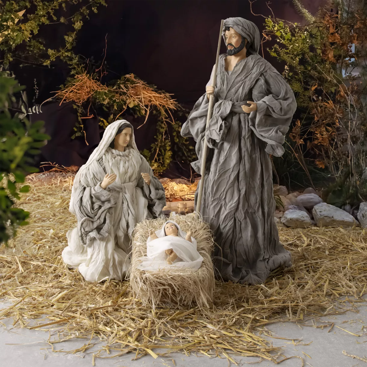3 Grote kerststalfiguren van Augusta