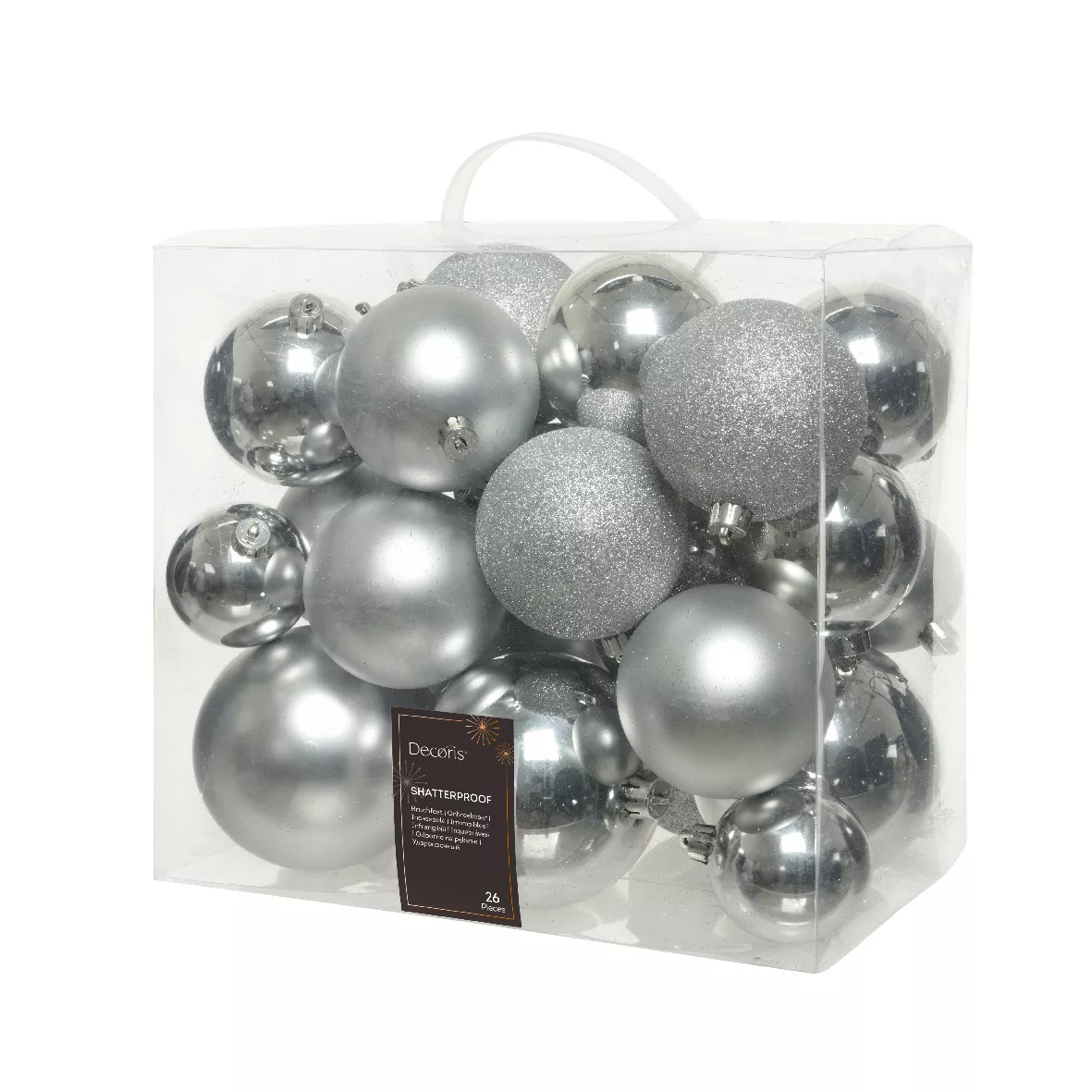 Lot de 26 boules de Noël  Lara Argent 1