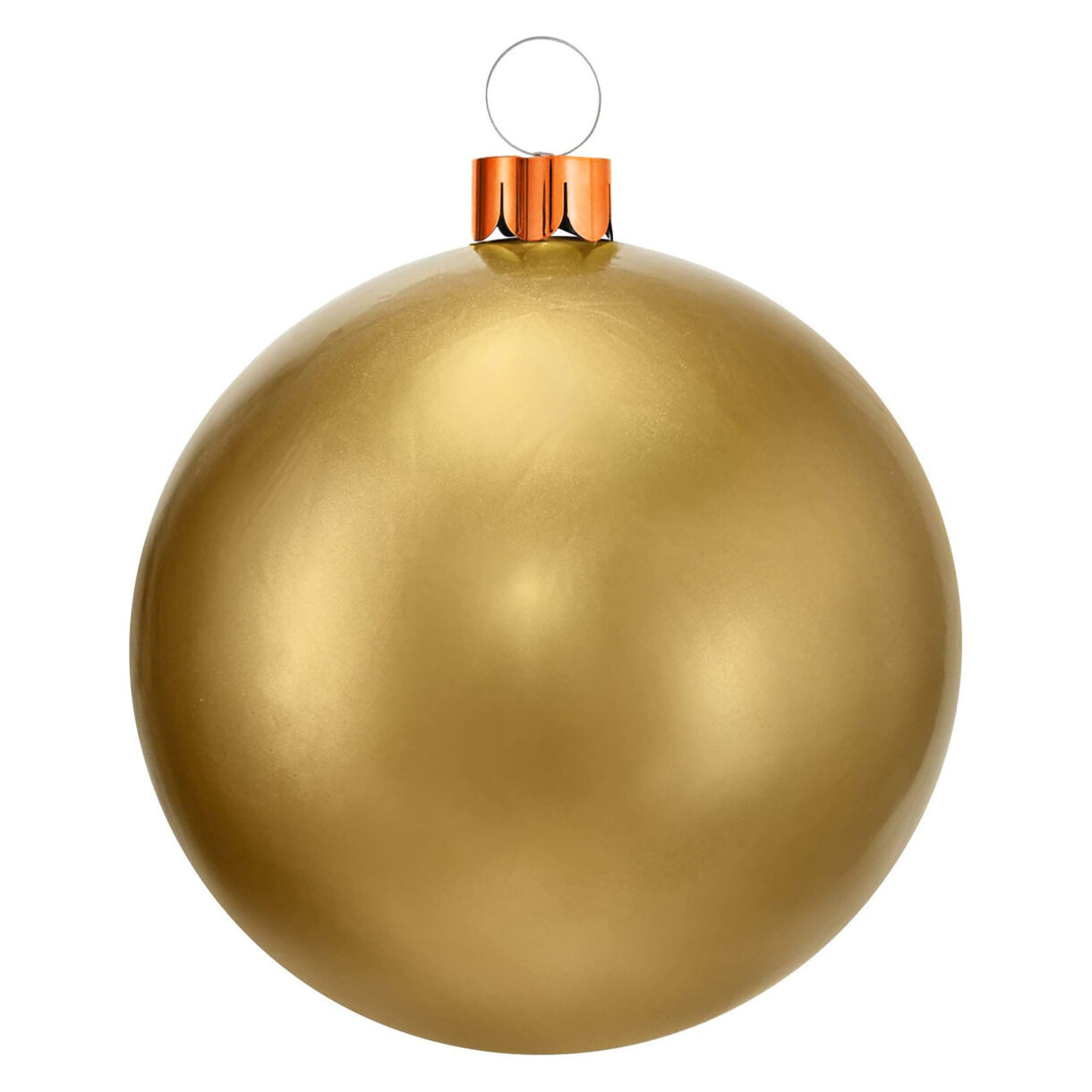Grande pallina di Natale gonfiabile D46 cm Oro 1